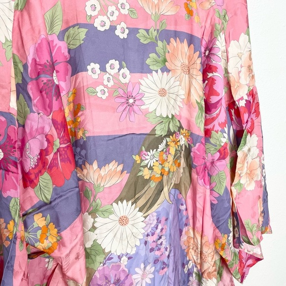 Spell & The Gypsy Carrie Floral Robe In Pink S/M NWT - Picture 10 of 10